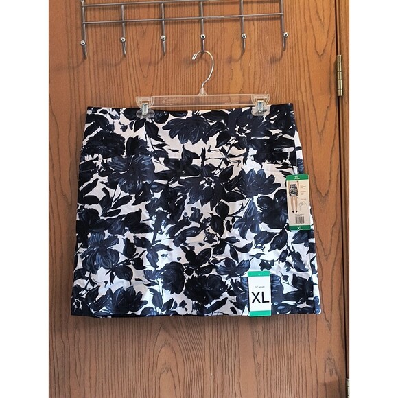 SC & CO Golf Tennis Skort Women's Extra Large Blue Floral Tennis Skort